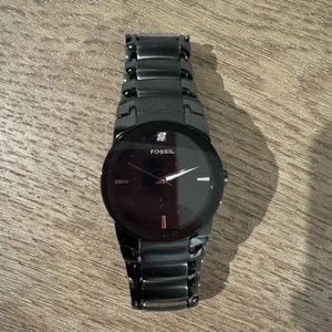Men’s Black Fossil Watch
